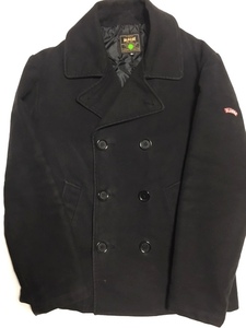 X-LARGE TYPE DL-1 PEACOAT PEA JACKET XLARGE BLACK エクストララージ ピー Pコート コットン ジャケット M サイズ ブラック 黒