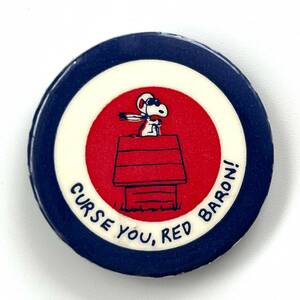 【Vintage】CURSE YOU, RED BARON! バッジ SNOOPY スヌーピー