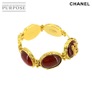 シャネル CHANEL カラーストーン ブレスレット レッド ゴールド 96A ヴィンテージ アクセサリー Vintage Bracelet 90224055