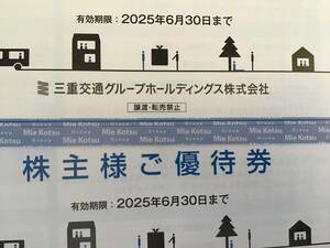 最新 1円スタ 三重交通グループホールディングス 株主優待 ２冊セット　100株優待 期限2025年6月30まで