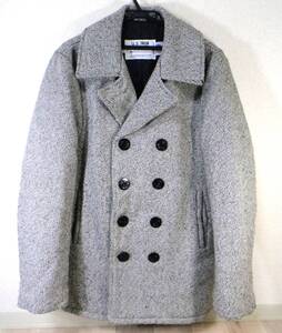 F USA製 SCHOTT/ショット U.S.74ON メンズ PEA JACKET ピーコート グレー系 サイズ38