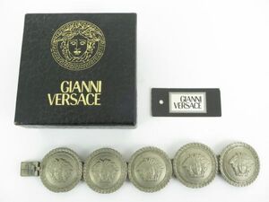 ジャンニ・ヴェルサーチ Gianni Versace　ブレスレット　メデューサ　お洒落な　シルバーカラー　ジャンク