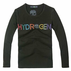 美品◆【格好良く】【通気品】メンズTシャツHYDROGENハイドロゲン長袖トップスチョコXL