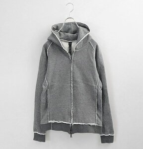 ★美品 wjk ◆ raglan parka-heavy jersey オニ裏毛 スウェット パーカ Dグレー Mサイズ ジャケット ブルゾン ダブルジェイケイ ◆5/MU11