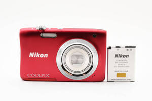 ★外観良好★ Nikon COOLPIX S2900 レッド　コンパクトデジタルカメラ ニコン クールピックス #0693