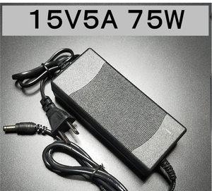 ACアダプター 15V5A 75W プラグサイズ5.5×2.5/2.1mm （15V 2.5A 2A 1.5A 1A) AC/DCアダプター スイッチング電源