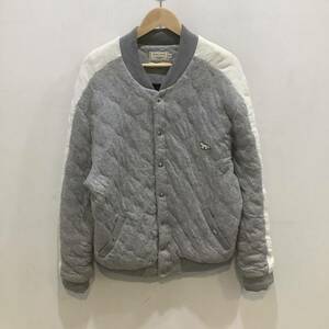 MAISON KITSUNE キツネ KMK-08500 TEDDY QUILTED JACKET ジャケット グレー M 640285