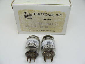 真空管 6AK5 2本セット GE General Electron TEKTRONIX,INC.箱入り 3ヶ月保証 #015-018