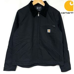 Carhartt カーハート DUCK DETROIT JACKET ダック デトロイト ジャケット ワークジャケット ブルゾン カバーオール L ブラック