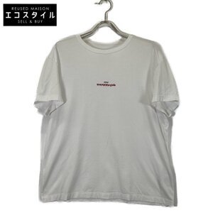 Maison Margiela メゾンマルジェラ 21SS S30GC0701 ホワイト ミニロゴTシャツ ホワイト 48 トップス コットン メンズ 中古