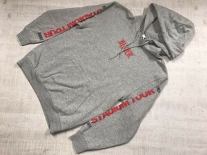 H&M エイチアンドエム JUSTIN BIEBER ジャスティンビーバー ビッグプリント プルオーバー スウェット パーカー メンズ コラボ S グレー