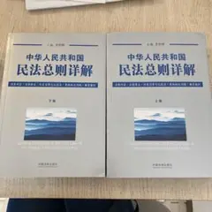 中華人民共和国民法総则详解 上下册　民法総則 上下巻