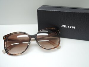 PRADA プラダ サングラス プラスチック 茶グラデーションレンズ SPR22Z-F BOX付 レディース Aランク BRB・バッグ・財布