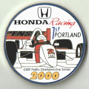 ピンズ　HONDA CART 2000　1st PORTLAND　ホンダ インディカー　ポートランド　優勝　ジル・ド・フェラン　チーム・ペンスキー