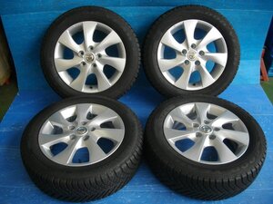 【H】日産 C26 セレナ 純正ホイール 16インチ 6.0J +45 5H PCD114.3 グッドイヤー VECTOR 4SEASONS 195/60R16 2022年製 4本 オールシーズン