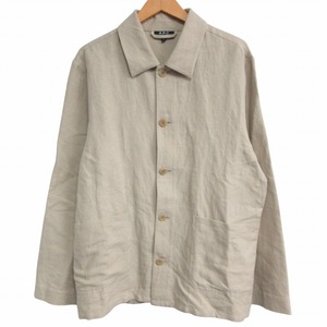 アーペーセー A.P.C. KERLOUAN’JACKET リネン シャツジャケット テーラードジャケット ベージュ Mサイズ