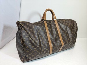 年代の割に美品 LOUIS VUITTON ルイヴィトン M41422 モノグラム キーポル60 USA タロンジップ バッグ ボストン TALON タロン 旅行バッグ