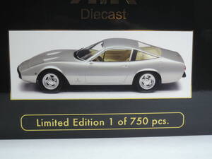 ☆安価・750台限定☆KK Scale 1/18 フェラーリFerrari 365 GTC4 1971 Silver・240523