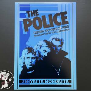 ポスター★ポリス（The Police）1980 U.S.ツアー★STING/スティング/ゼニヤッタ・モンダッタ/白いレガッタ