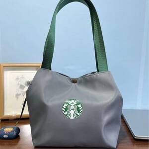 スターバックス海外限定 スタバ日本未発売　トートバック　弁当バッグ　小物入れ グレー