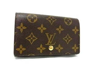 1円 ■美品■ LOUIS VUITTON ルイヴィトン M61730 モノグラム ポルトモネ ビエトレゾール 二つ折り 財布 ウォレット ブラウン系 FK2247