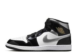 Nike Air Jordan 1 Mid "Black Patent" 29.5cm HV0789-010