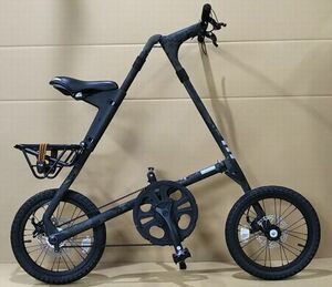 新品 STRiDA/ストライダ マルチカム ブラック リアキャリア塗装不良 送料無料(北海道、沖縄、離島は除く) 折りたたみペダル MKS FD-7