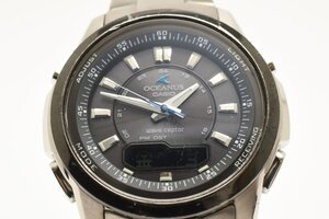 カシオ オシアナス ウェーブセプター OCW-300 ラウンド アナデジ タフソーラー メンズ 腕時計 CASIO OCEANUS