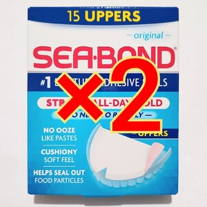 30枚　シーボンド Denture Adhesive Seals　オリジナル　上部用 SEA-BOND　エーザイ　入れ歯用シート　入歯安定剤　seabond