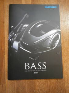 SHIMANO シマノ　BASS バス　2020年　製品カタログ　リール　竿　ロッド　ルアー　ベイト　掲載