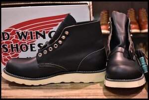 【7D 箱付 DEAD 犬タグ 98年】レッドウィング 8165 アイリッシュセッター 黒 ブラッククローム プレーントゥ ブーツ redwing HOPESMORE