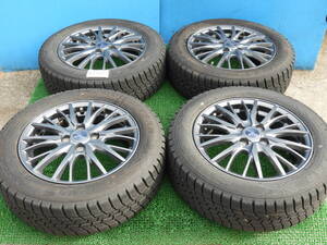 【WT1017】 グッドイヤー ICENAVI6 175/65R15 スタッドレス + ホイール RAVRION RM01 4本 4穴 フィット等