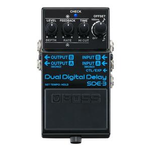 BOSS SDE-3 Dual Digital Delay デジタル・ディレイの名機Roland SDE-3000をコンパクト・ペダルに凝縮