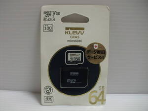 未開封品・未使用品　microSDXCカード 64GB　KLEVV　メモリーカード 　microSDカード