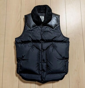 36 美品 Rocky Mountain Featherbed CHRISTY VEST ロッキーマウンテン クリスティベスト ダウンベスト ダウン ベスト ブラック 黒