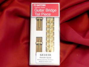 ★新品セール/最安値★GOTOH／GE103B-GG◆国産 高品質 高精度 Gibson レスポール LP◇ナッシュビル ブリッジ 10.4mmピッチ G/Gold/ゴールド