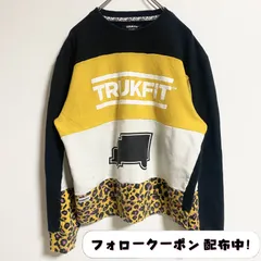 古着 used　TRUKFIT　プリントスウェット　アニマル柄　レオパード　レトロ　デザイン　秋冬服