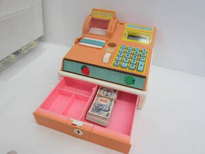 昭和レトロ BANDAI バンダイ CASH REGISTER キャッシュレジスター 1985 日本製 おままごと ※難有