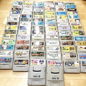 【1円スタート】スーパーファミコン ソフト 大量９２本セット　動作未確認　まとめ　【ジャンク品】