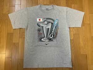 ミズノ公式 シリアル付 WBC 優勝記念 オーセンティック Tシャツ グレー XL 新品未使用 大谷翔平 憧れを超えた侍たち