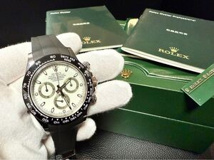 【ROLEX/ロレックスコスモグラフデイトナ/116520/116500LN/白文字盤/純正品/カスタム補修品/ロレックス箱説明書有】