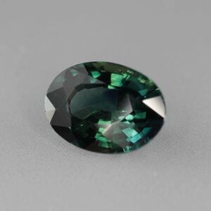 ★美しい★天然グリーンサファイアルース0.950ct ★オーバルミックスカット★グリーン★