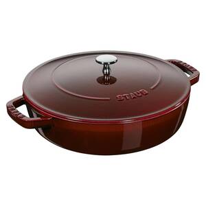 新品未使用　ストウブ STAUB 無水鍋 ブレイザーソテーパン 28cm グレナディン 40511-513