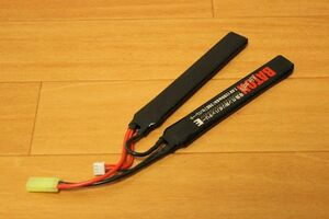 [ BATON ] 電動ガン用リポバッテリー 7.4v 1200mAh 40C-20C【セパレート・SEPARATE】 