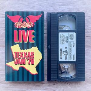 VHSビデオテープ 廃番 絶版 当時物 ★ AEROSMITH ★ LIVE TEXXAS JAM 