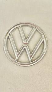 空冷VW 8cm 丸 アウトレット エンブレム フロントフード メッキ VWロゴ ビートル 1960～年式 T1 ワーゲン タイプ１ クラシックカー