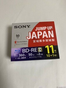 新品 未使用 sony ブルーレイディスク 50GB 11枚入り 11BNE2VPPS2 BD-R XL uz-008