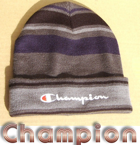 即決■Champion■グレーなボーダーがほっこりcap■■古着