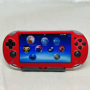 ★1円〜 美品 FW3.74 動作確認済 SONY PS Vita PCH-1000 ZA03 Wi-Fiモデル 本体 コズミックレッド Play Station COSMIC RED ヴィータ