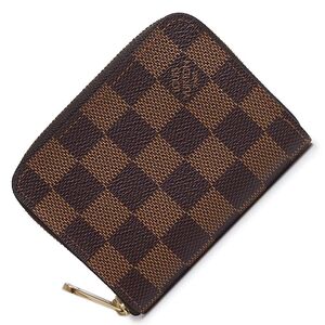 （新品・未使用品）ルイ ヴィトン LOUIS VUITTON ジッピー コインパース ケース 小銭入れ 財布 ダミエ ブラウン ゴールド金具 N63070 箱付